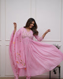 Beautiful embroidery and sequence work Set For Women